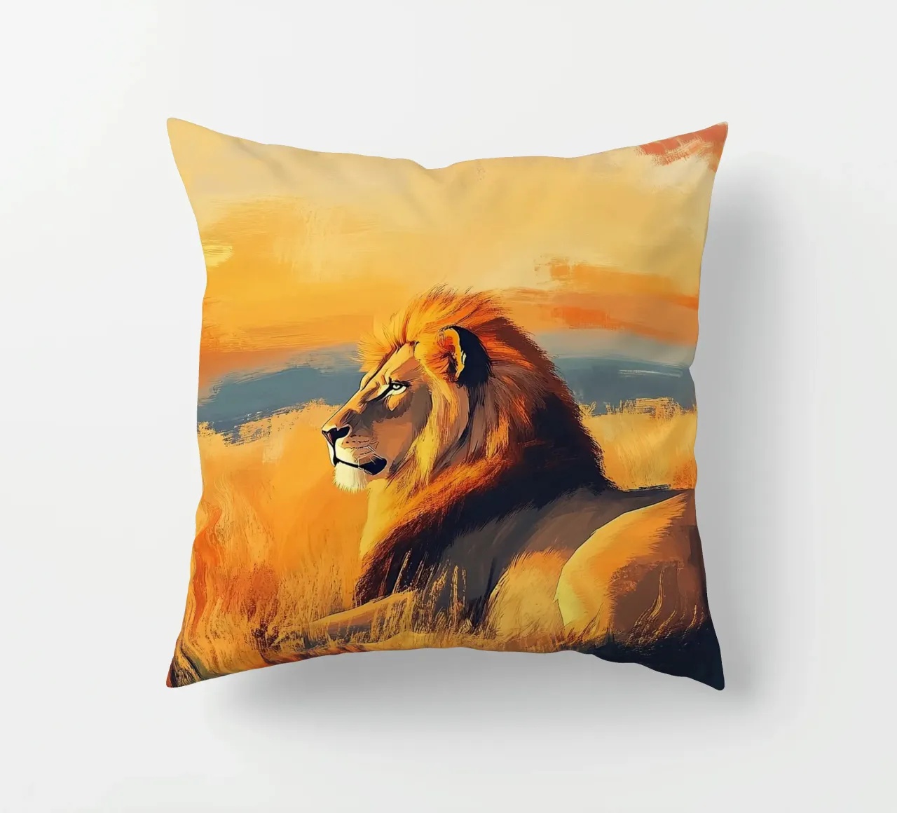 Leone cuscino da Nikis Art Studio
