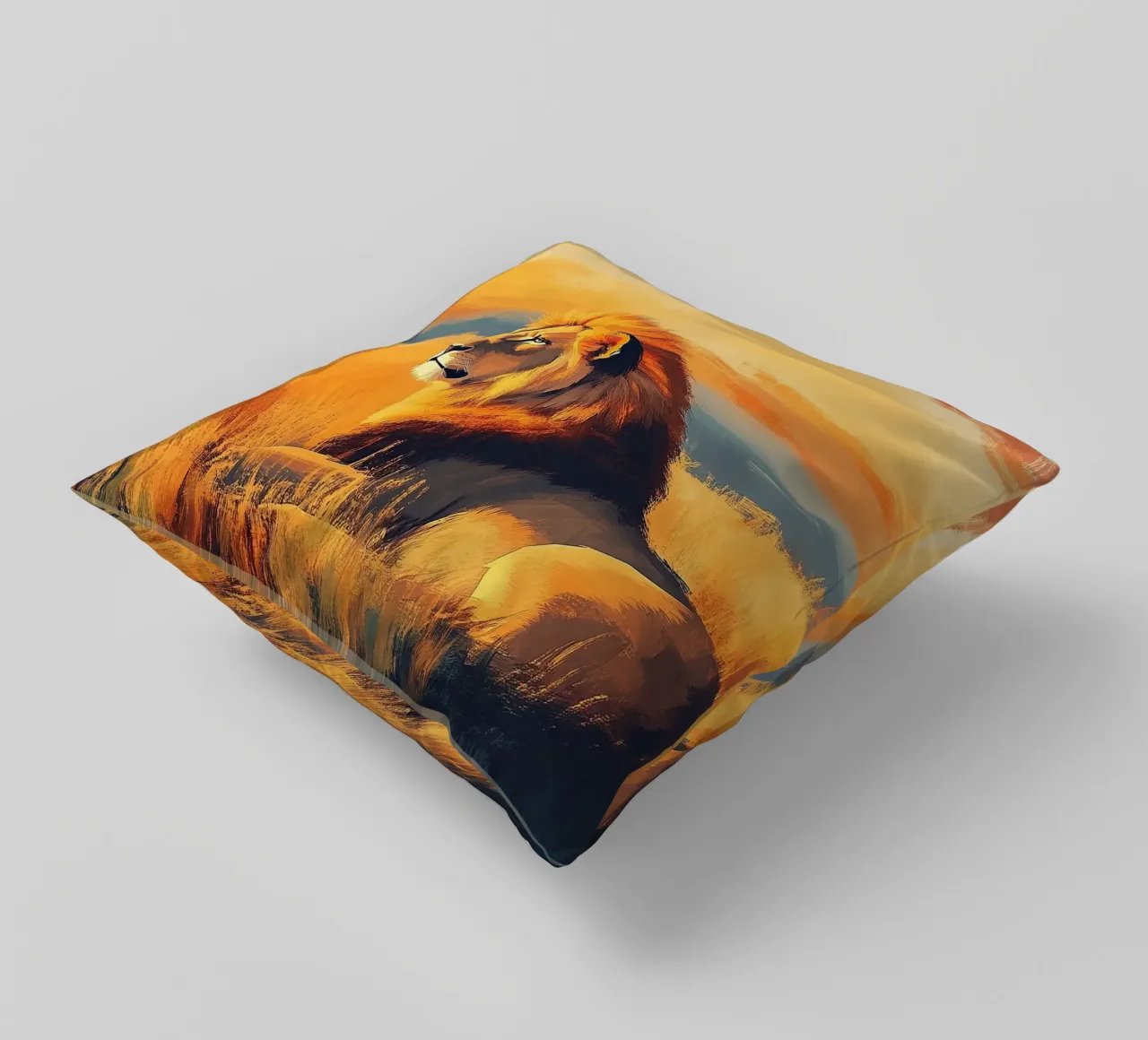 Leone cuscino da Nikis Art Studio