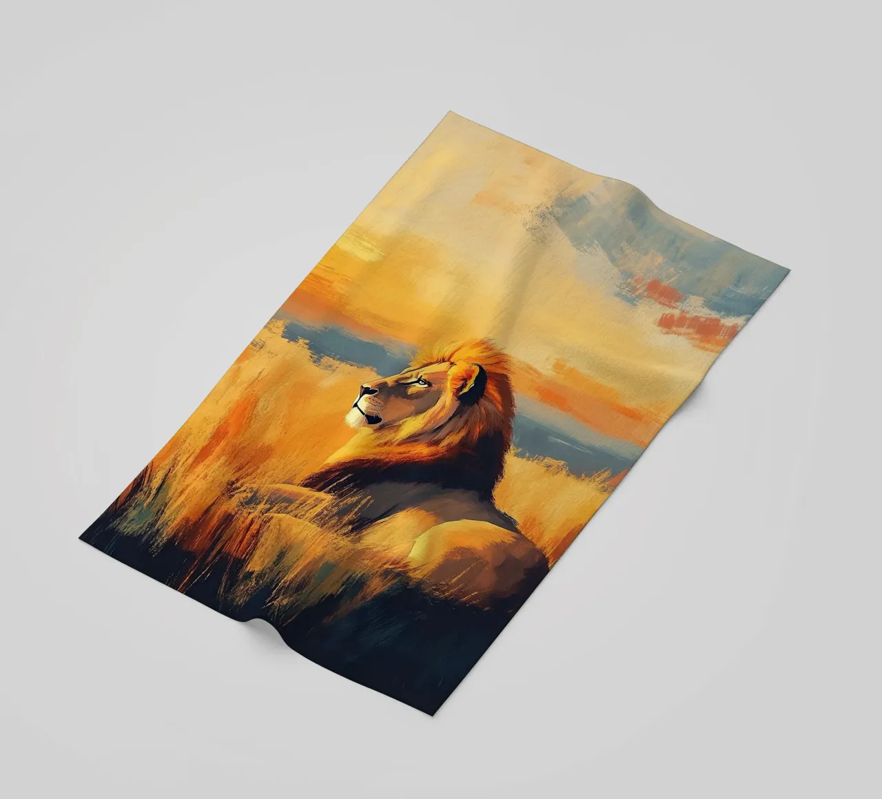 Leone telo mare da Nikis Art Studio