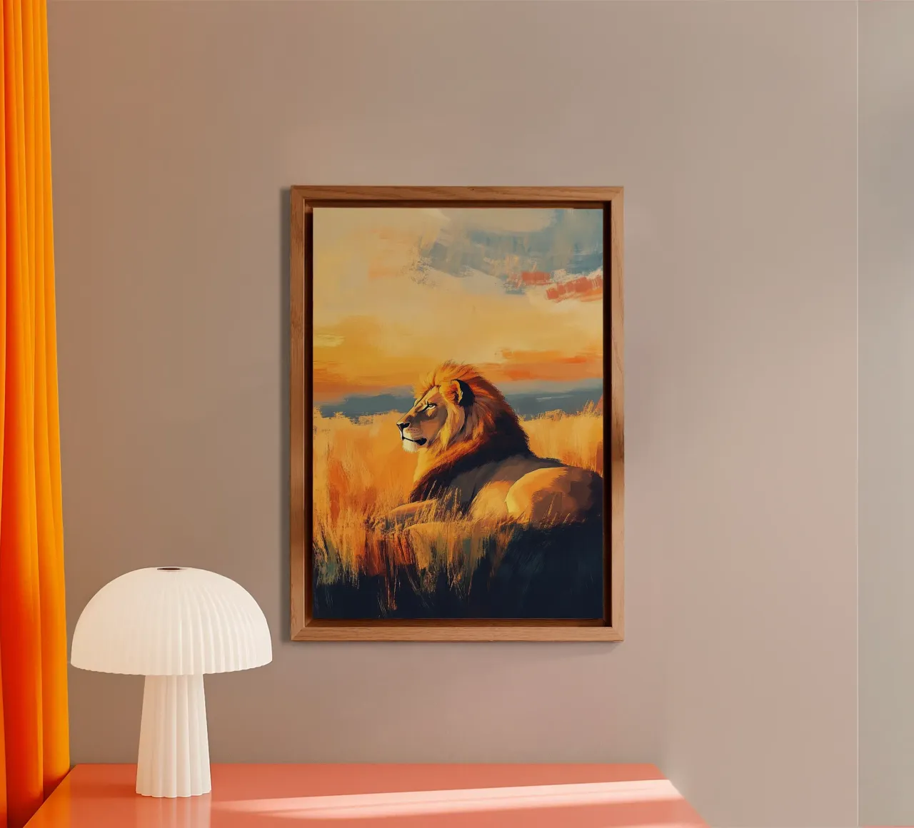 Leone alluminio dibond da Nikis Art Studio