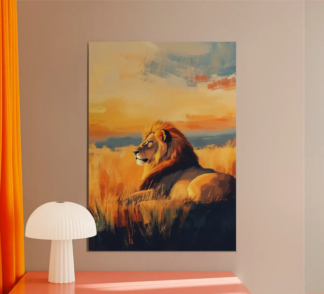 Leone alluminio dibond da Nikis Art Studio