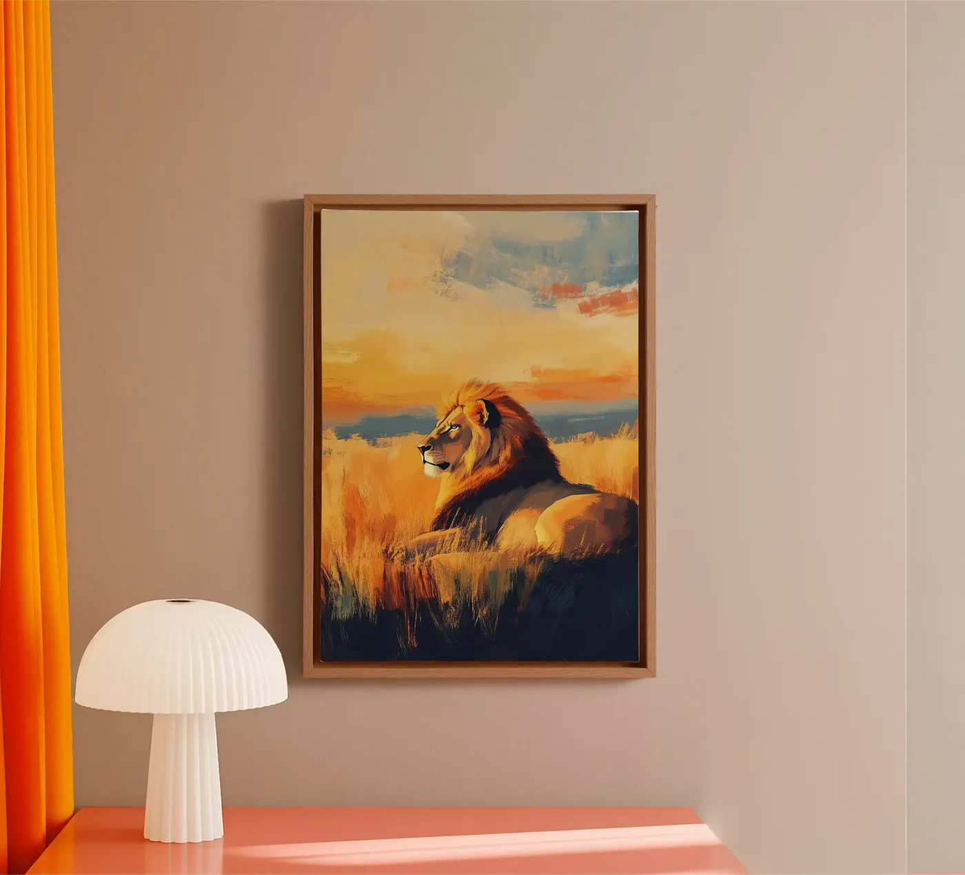 Leone tela da Nikis Art Studio