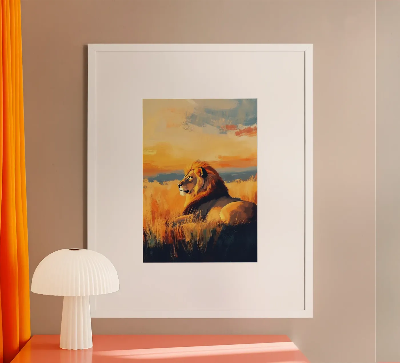 Leone poster da Nikis Art Studio