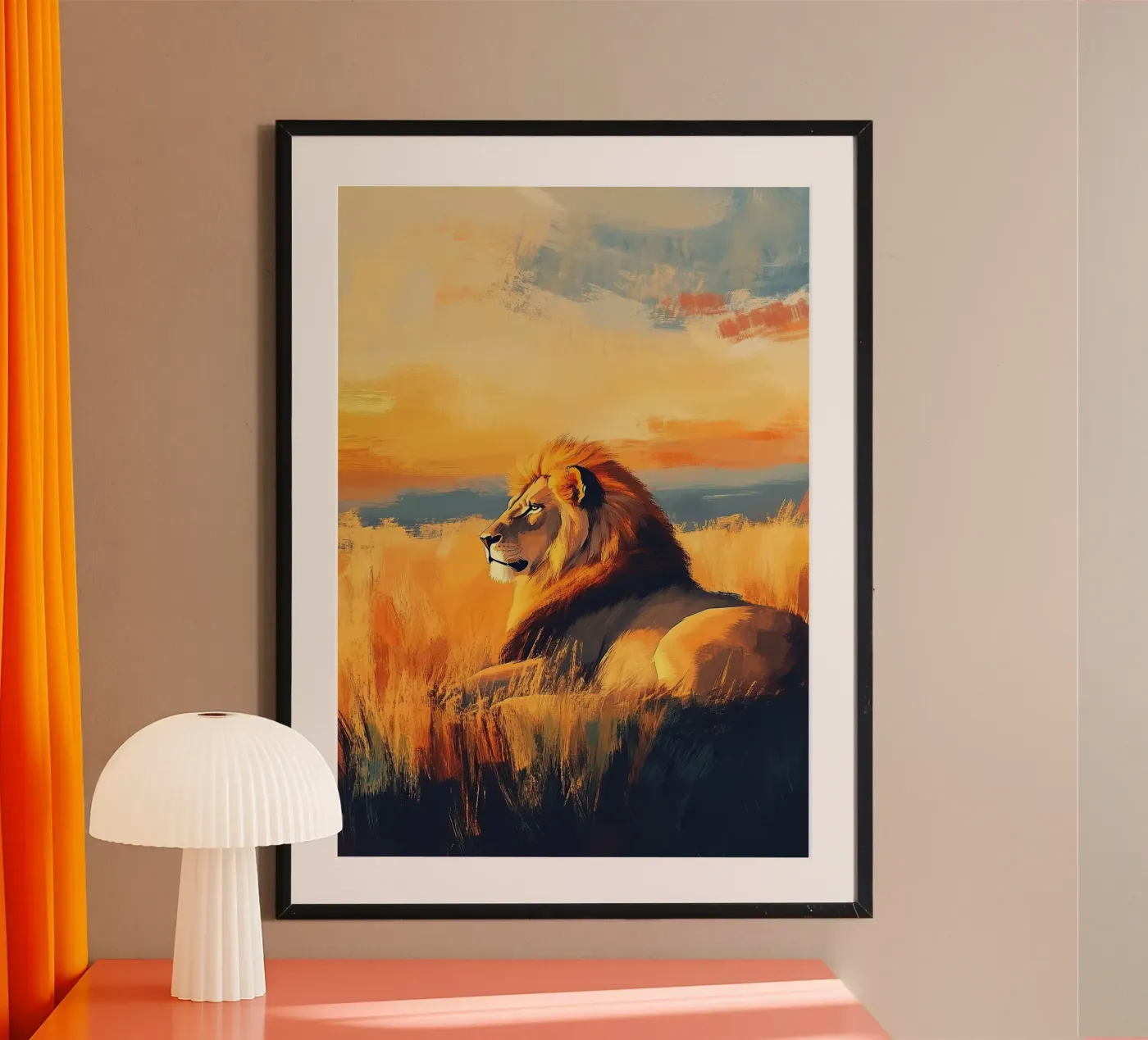 Leone poster da Nikis Art Studio