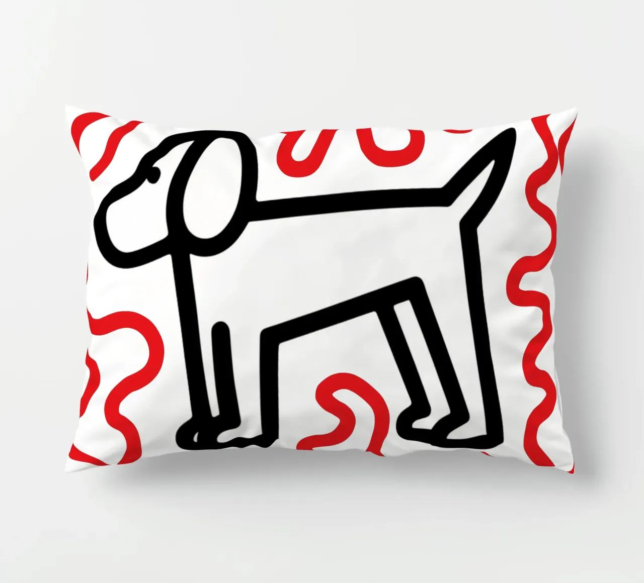 modern dog red 1 cuscino da Rezh creations