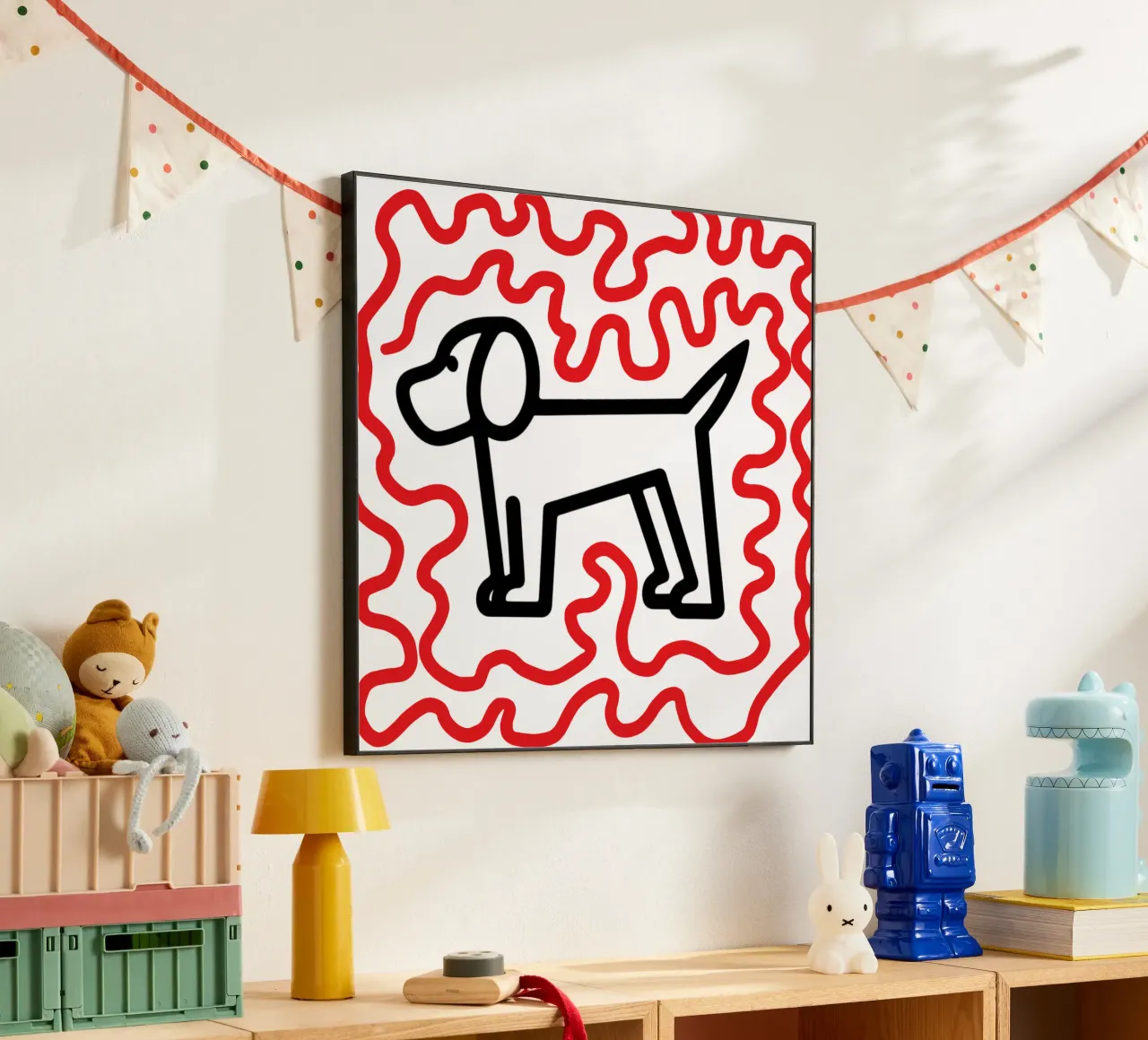 modern dog red 1 forex plate by Rezh creations