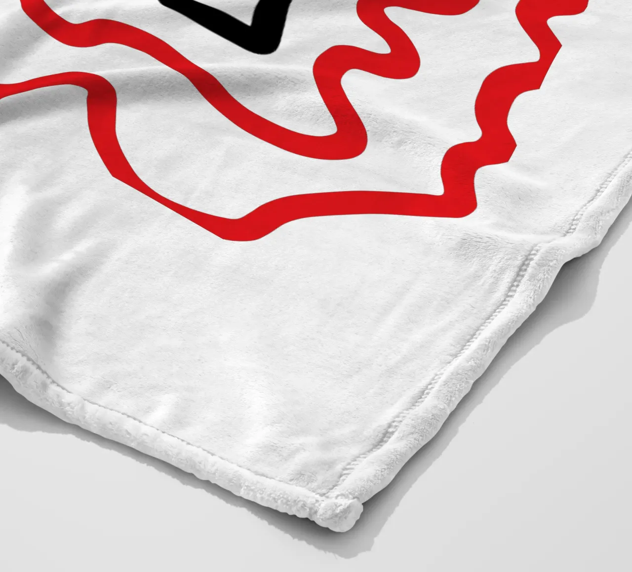 modern dog red 1 coperta in pile da Rezh creations