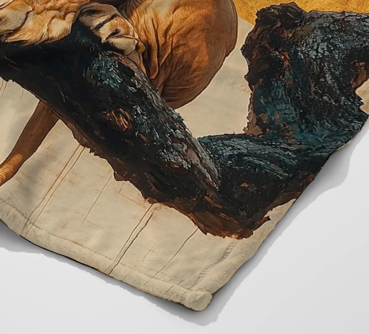 Leone coperta in pile da Nikis Art Studio