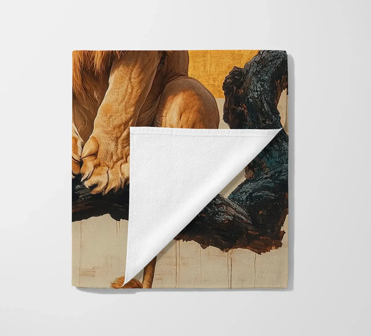 Leone telo mare da Nikis Art Studio