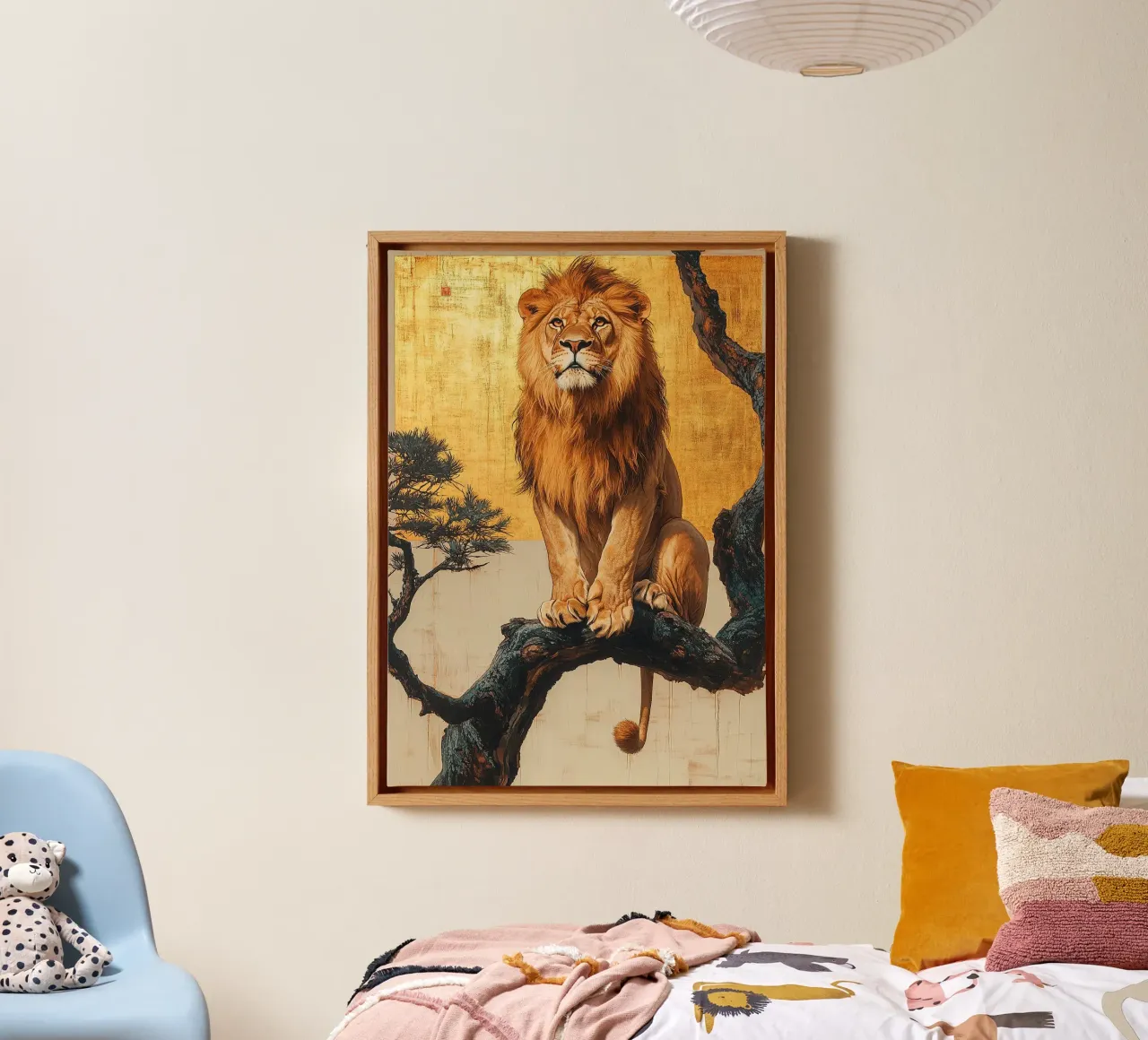 Leone tela da Nikis Art Studio