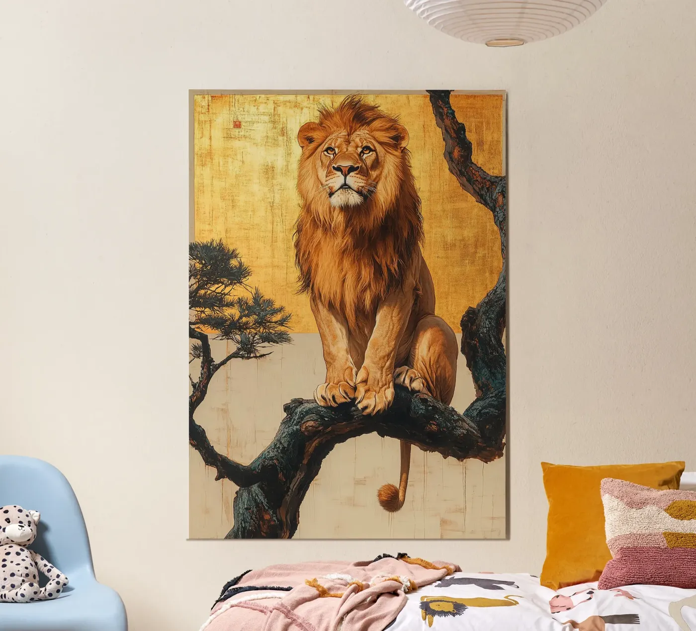 Löwe Poster von Nikis Art Studio