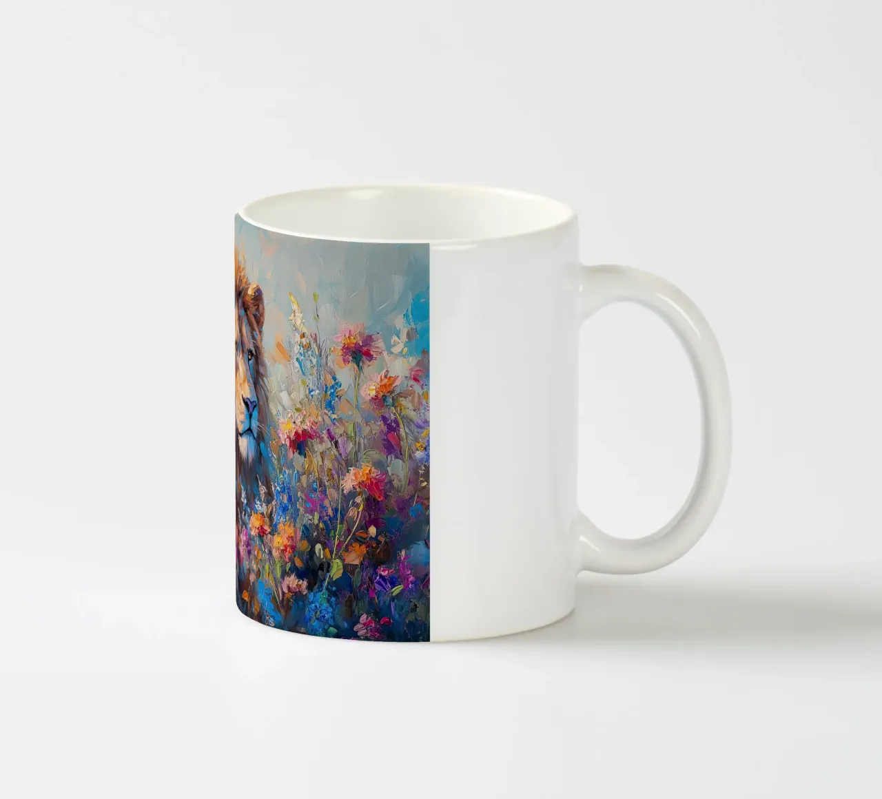 Leone tazza in ceramica da Nikis Art Studio