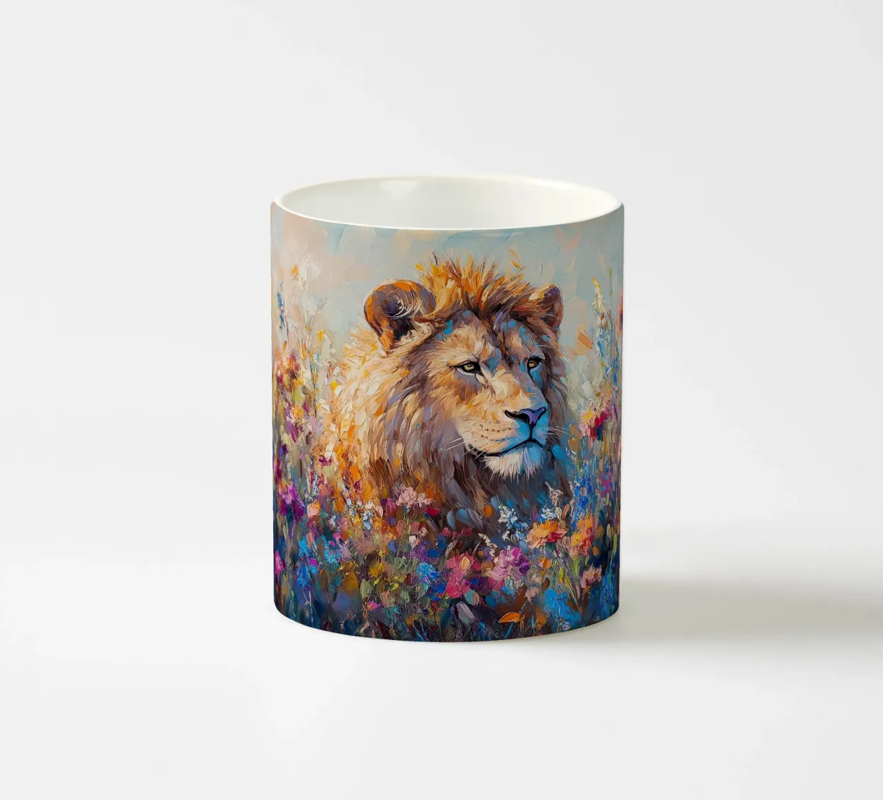 Leone tazza in ceramica da Nikis Art Studio
