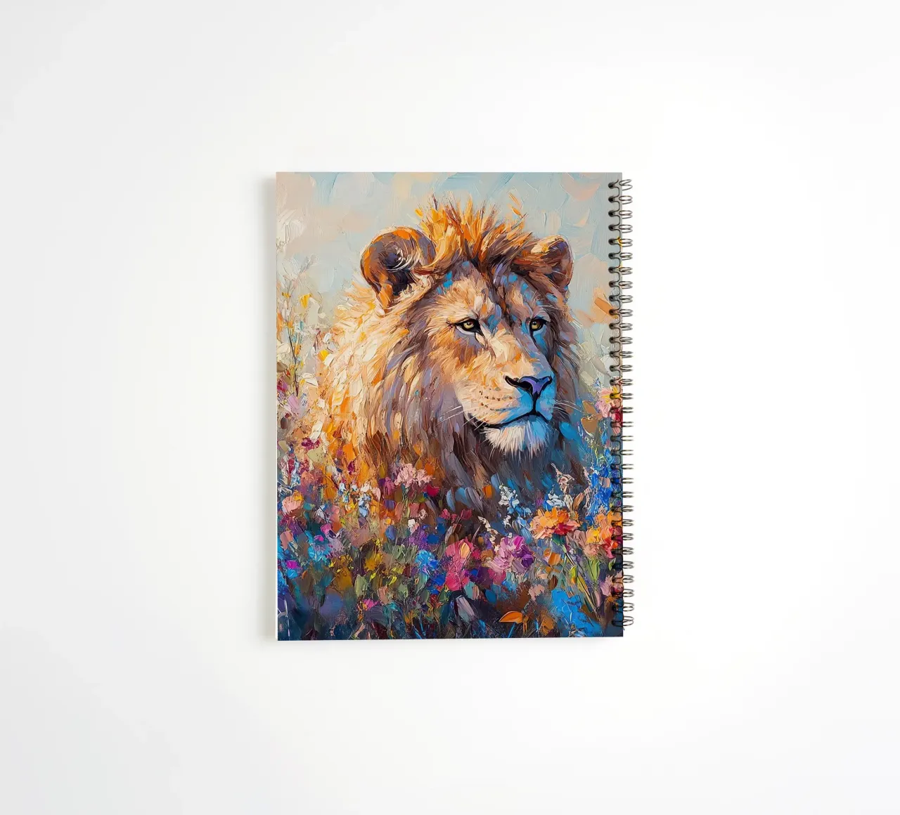 Lion spiral notebook by Nikis Art Studio