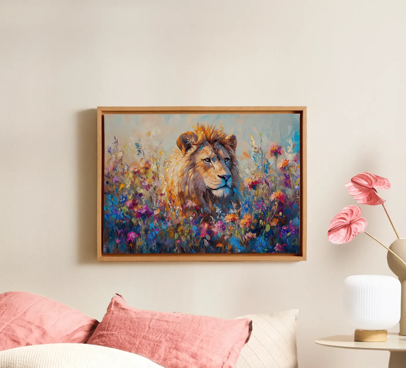 Lion tela da Nikis Art Studio