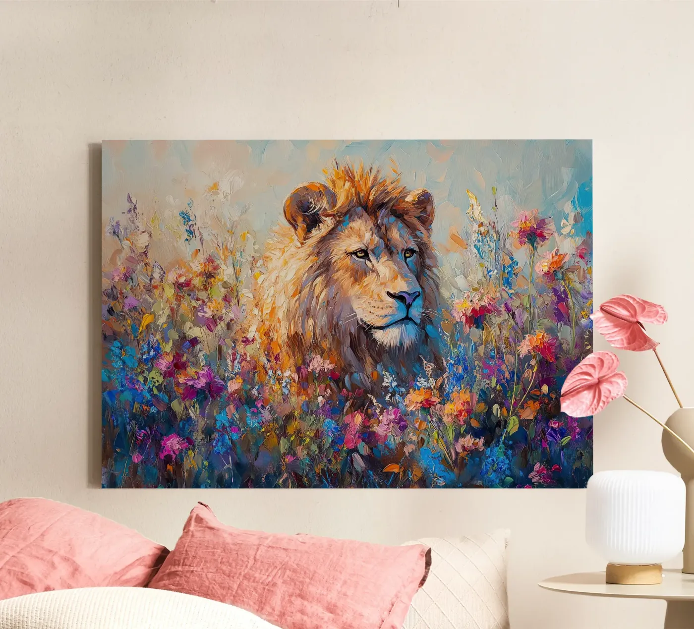 Lion tela da Nikis Art Studio