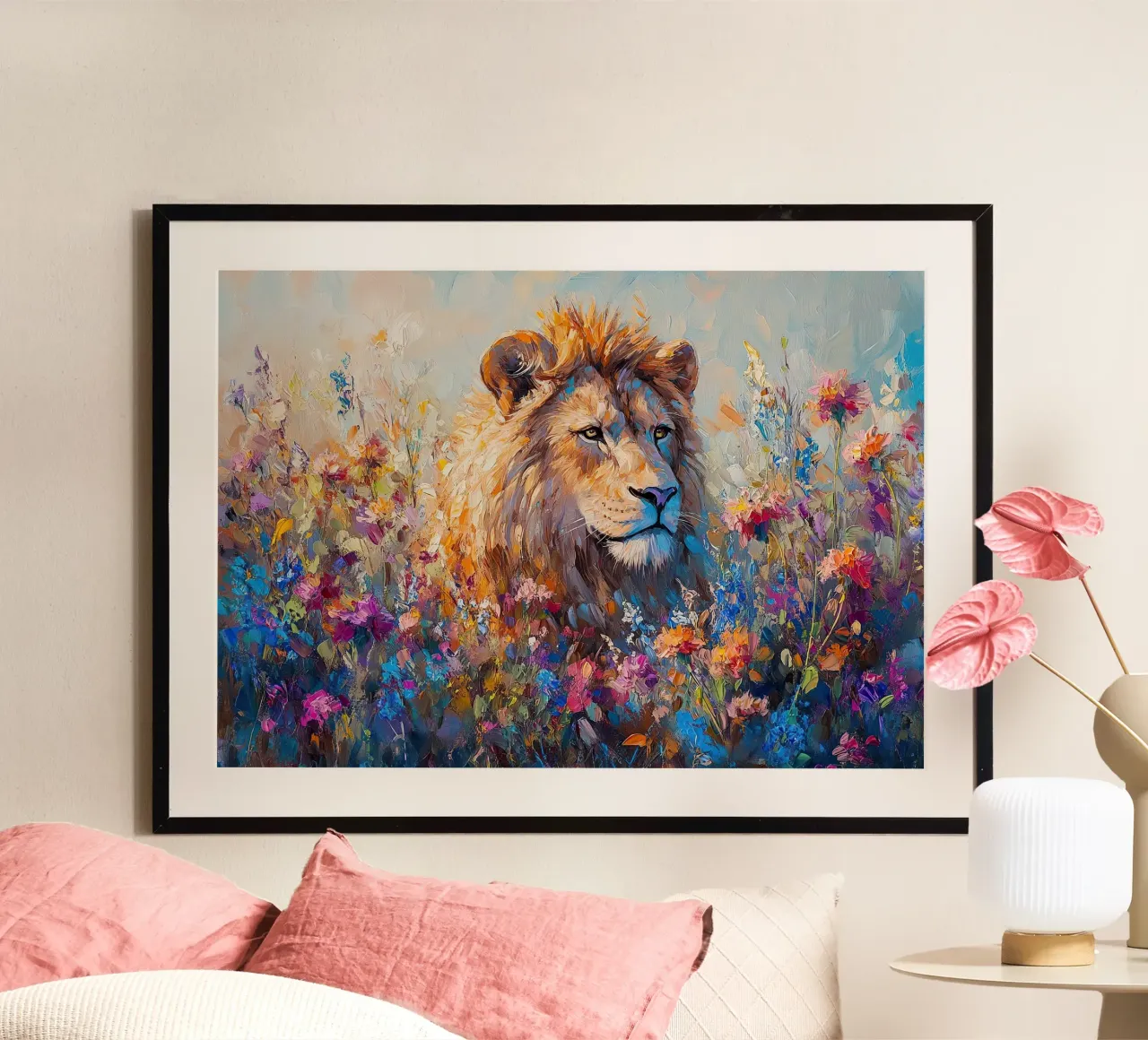 Leone poster da Nikis Art Studio