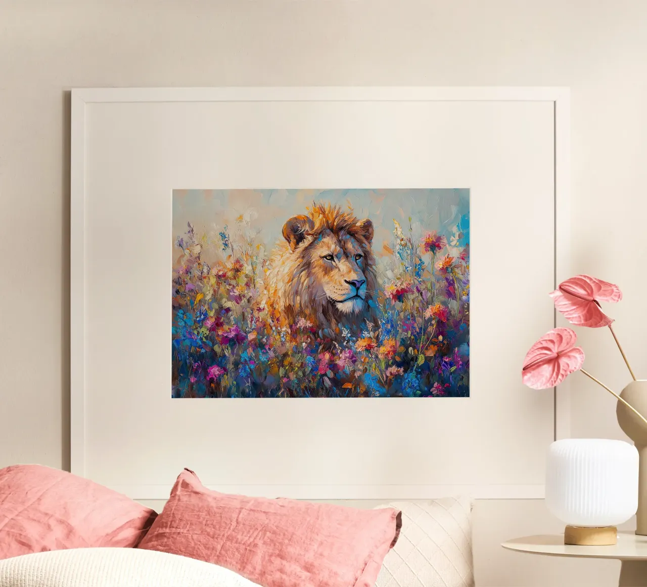 Leone poster da Nikis Art Studio