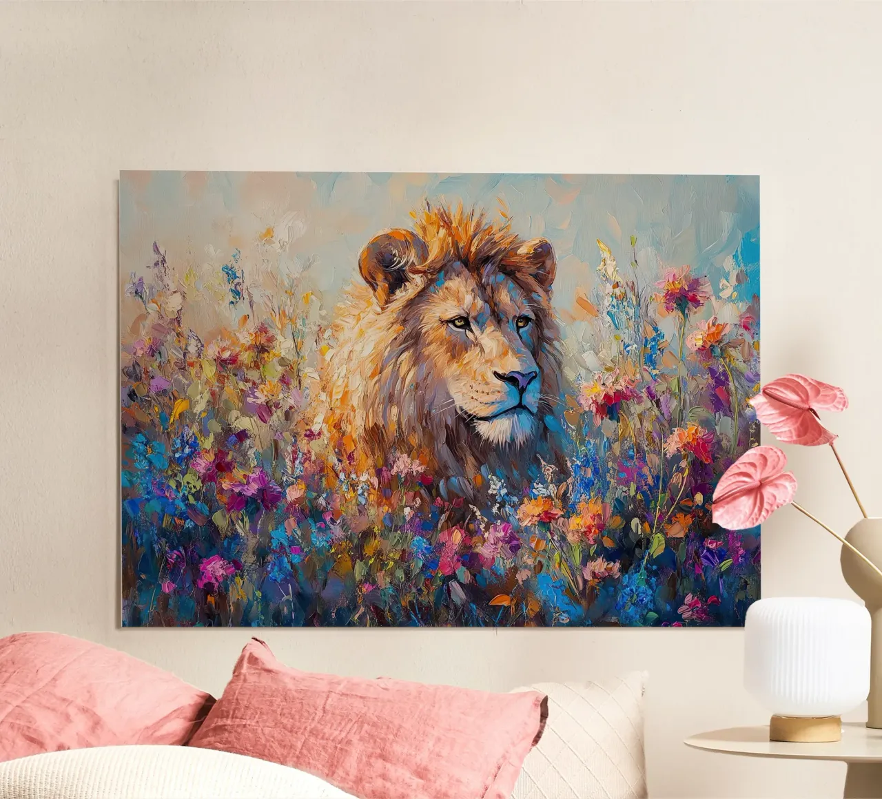 Leone poster da Nikis Art Studio