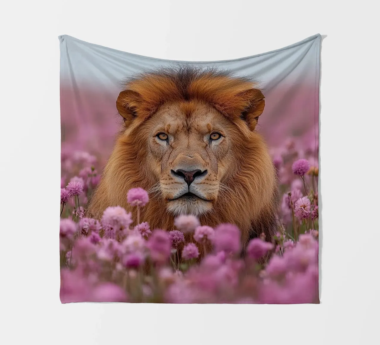 Löwe Fleecedecke von Nikis Art Studio