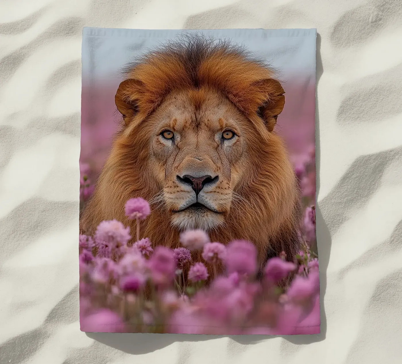 Lion serviette de plage de Nikis Art Studio