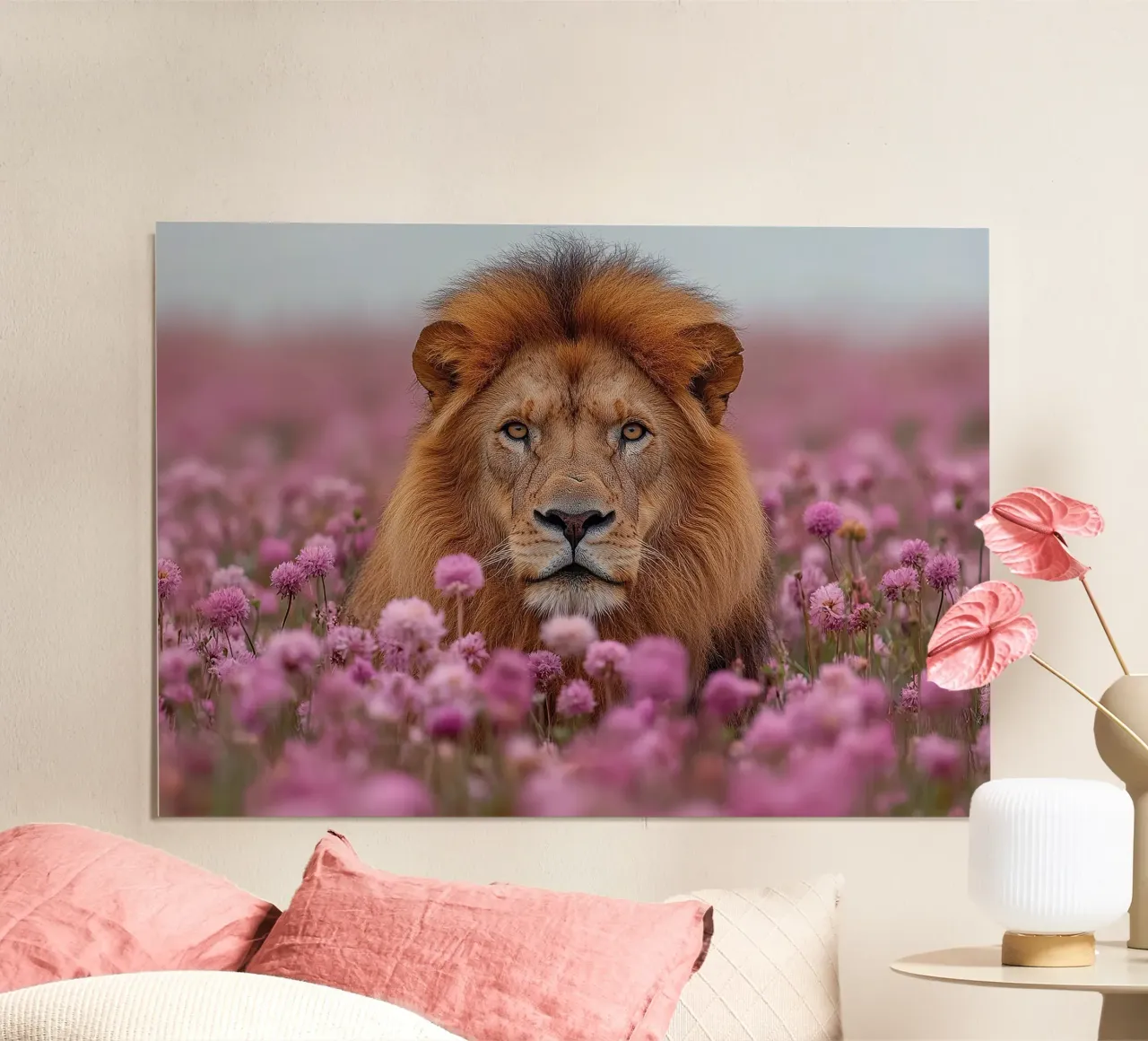 Leeuw poster van Nikis Art Studio