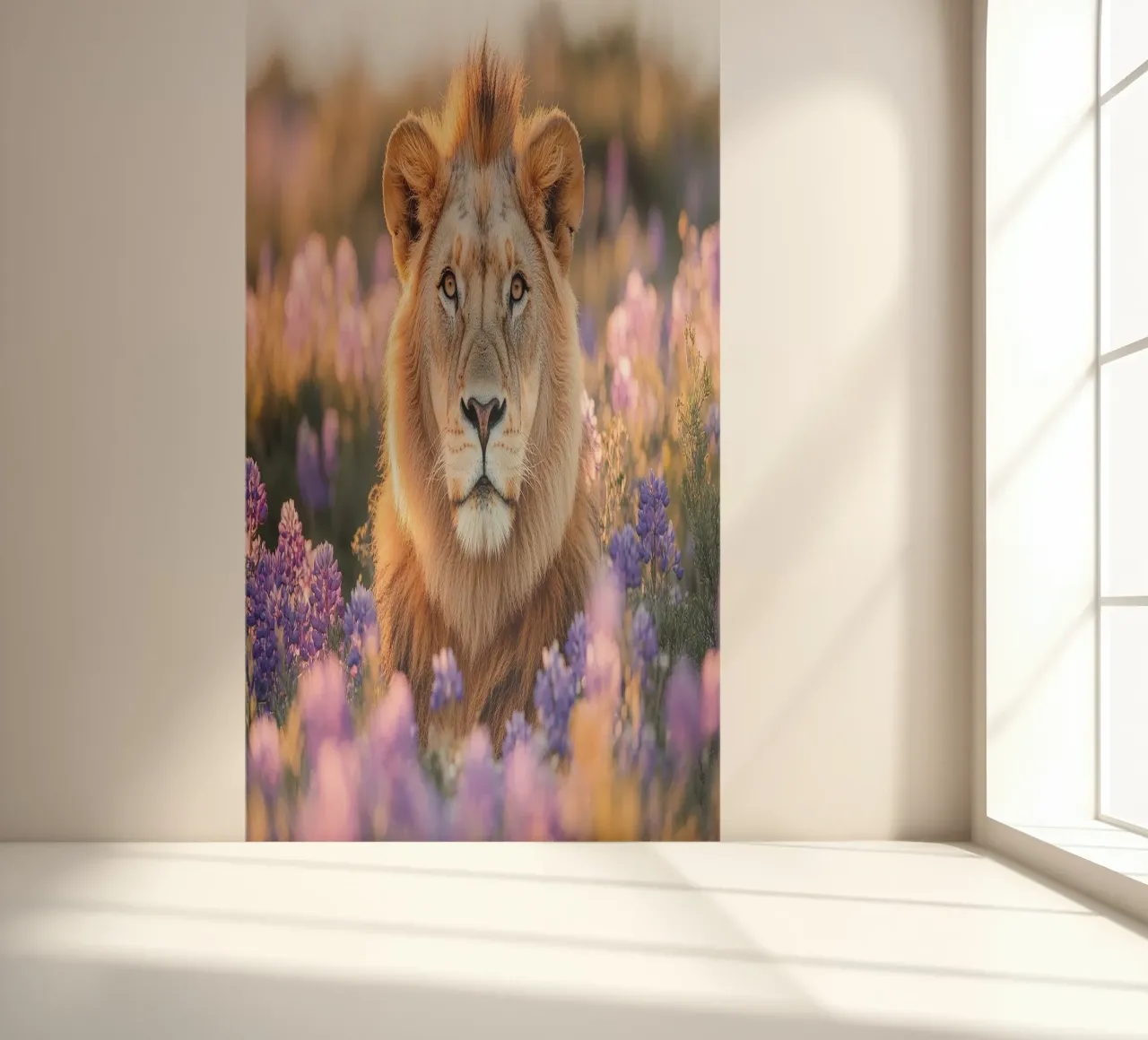 Lion photo wallpaper by Nikis Art Studio
