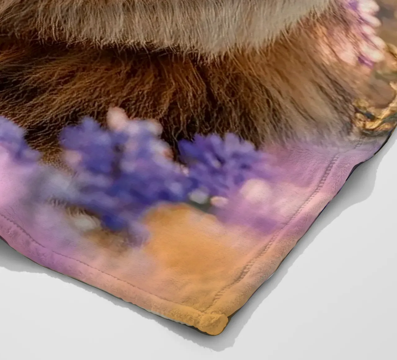 Löwe Fleecedecke von Nikis Art Studio