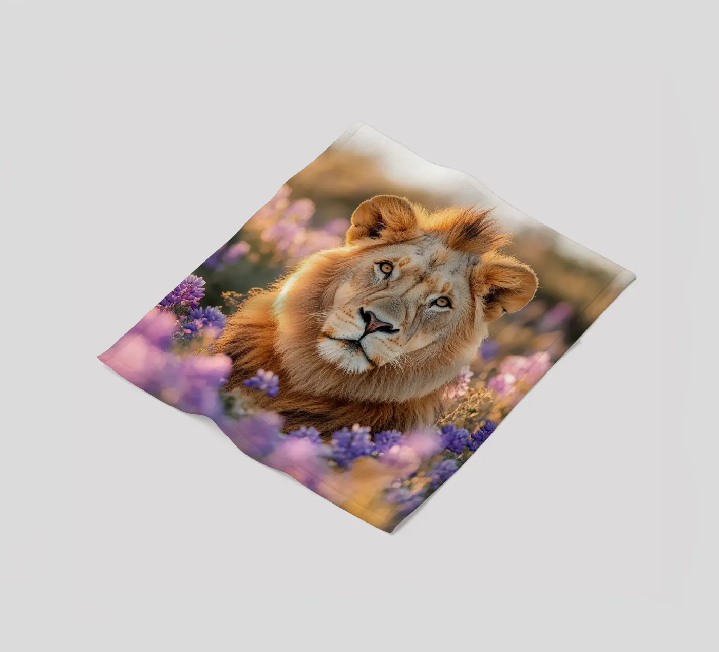 Lion Fleecedecke von Nikis Art Studio
