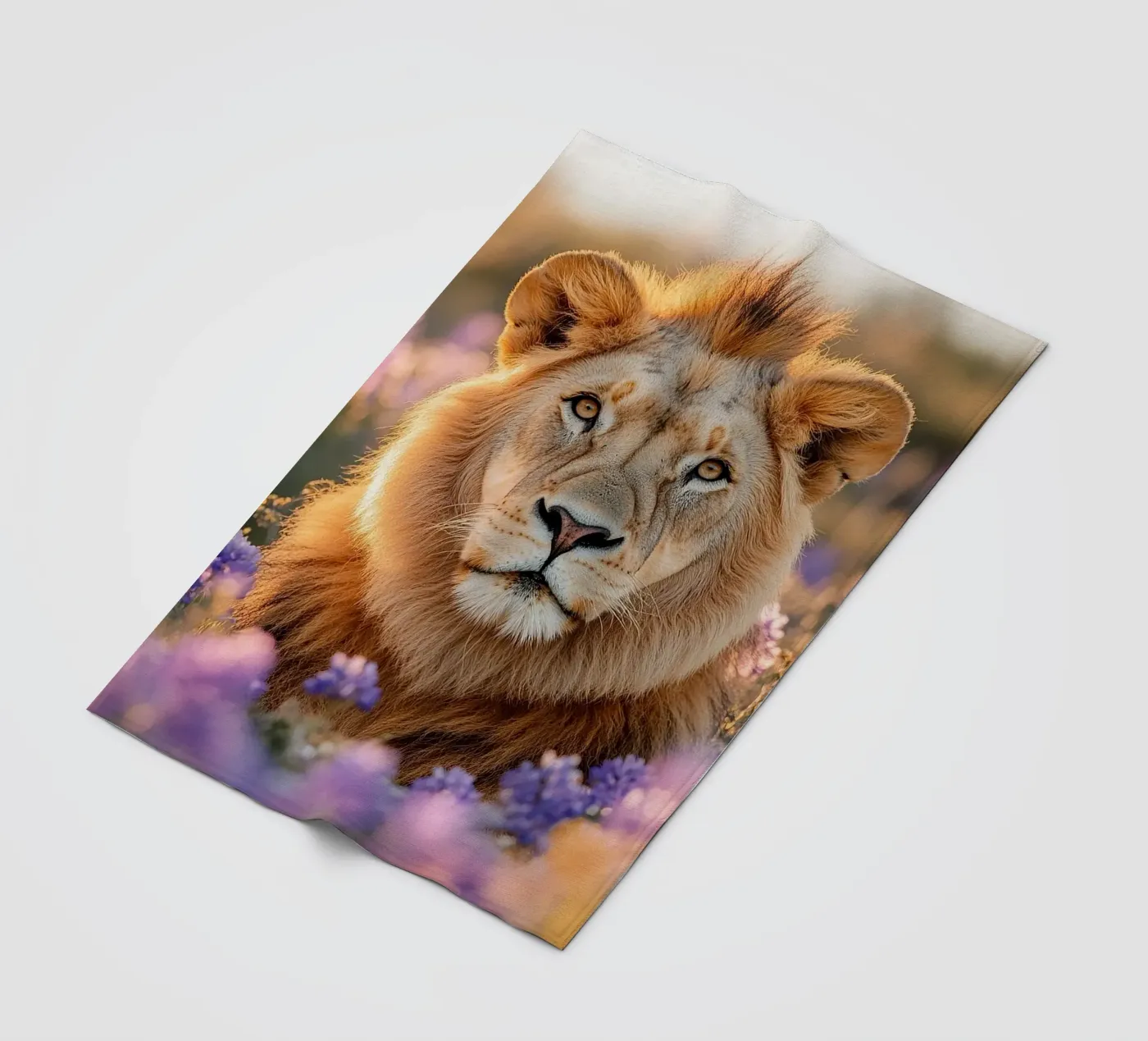 Lion Fleecedecke von Nikis Art Studio