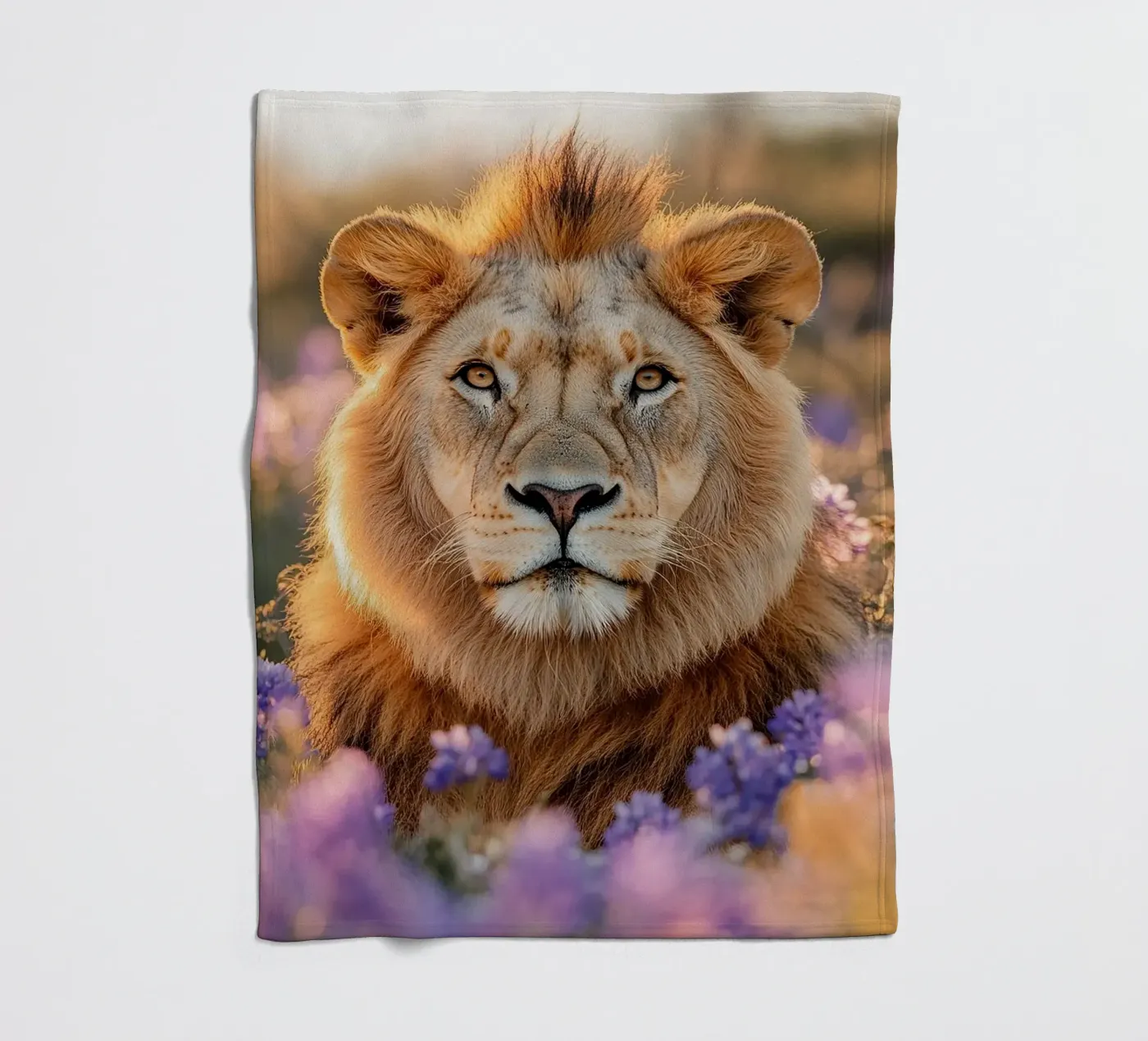 Lion Fleecedecke von Nikis Art Studio