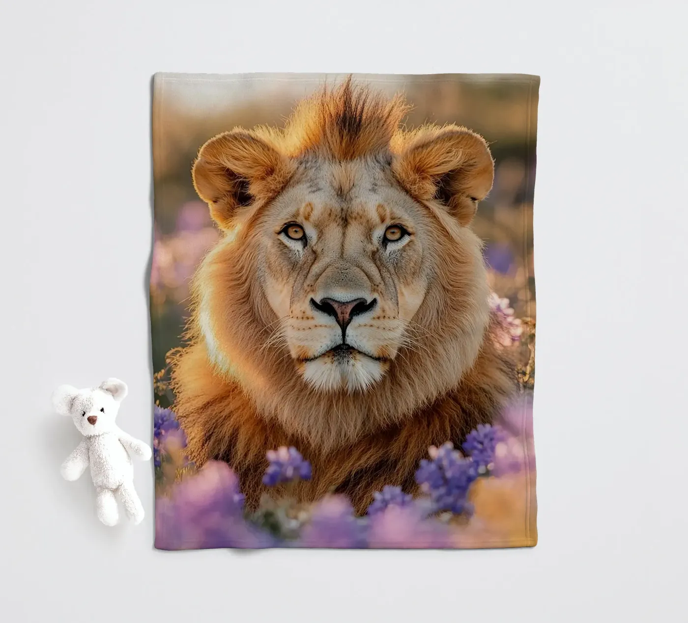 Lion Fleecedecke von Nikis Art Studio