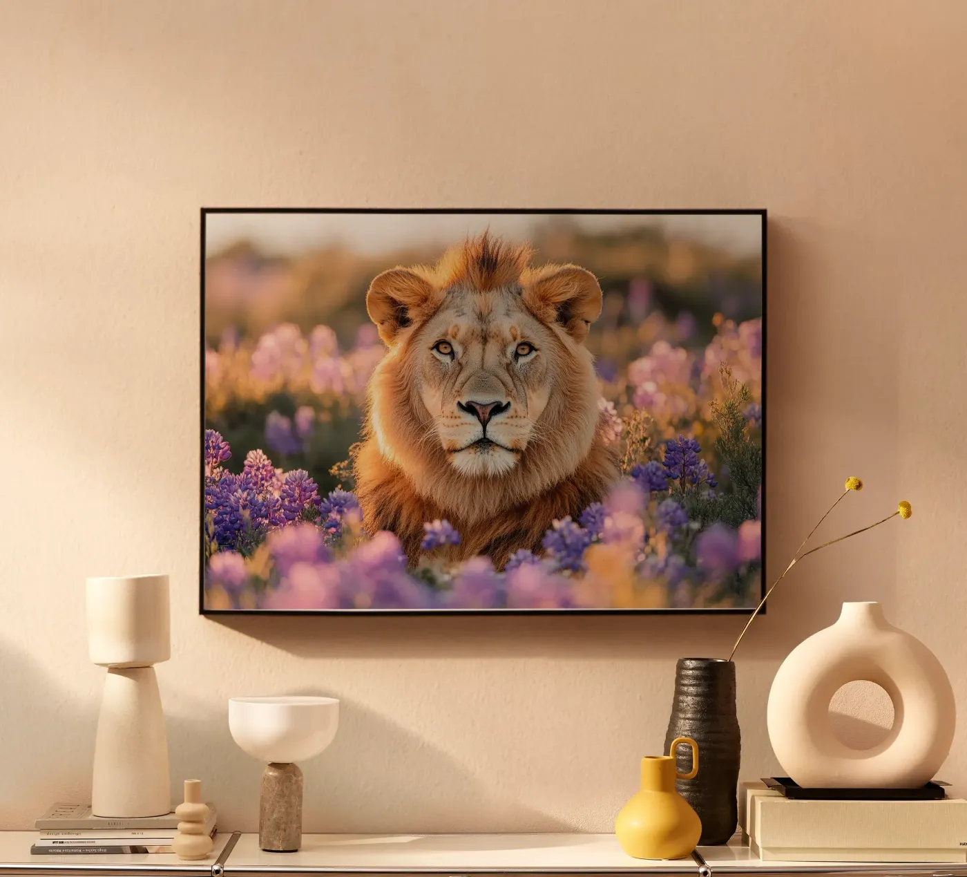 Lion Acryl-Glas von Nikis Art Studio