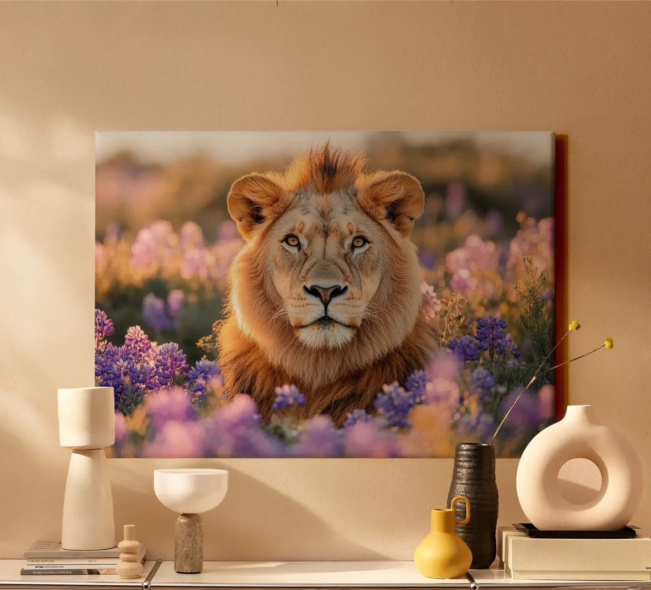 Leone tela da Nikis Art Studio