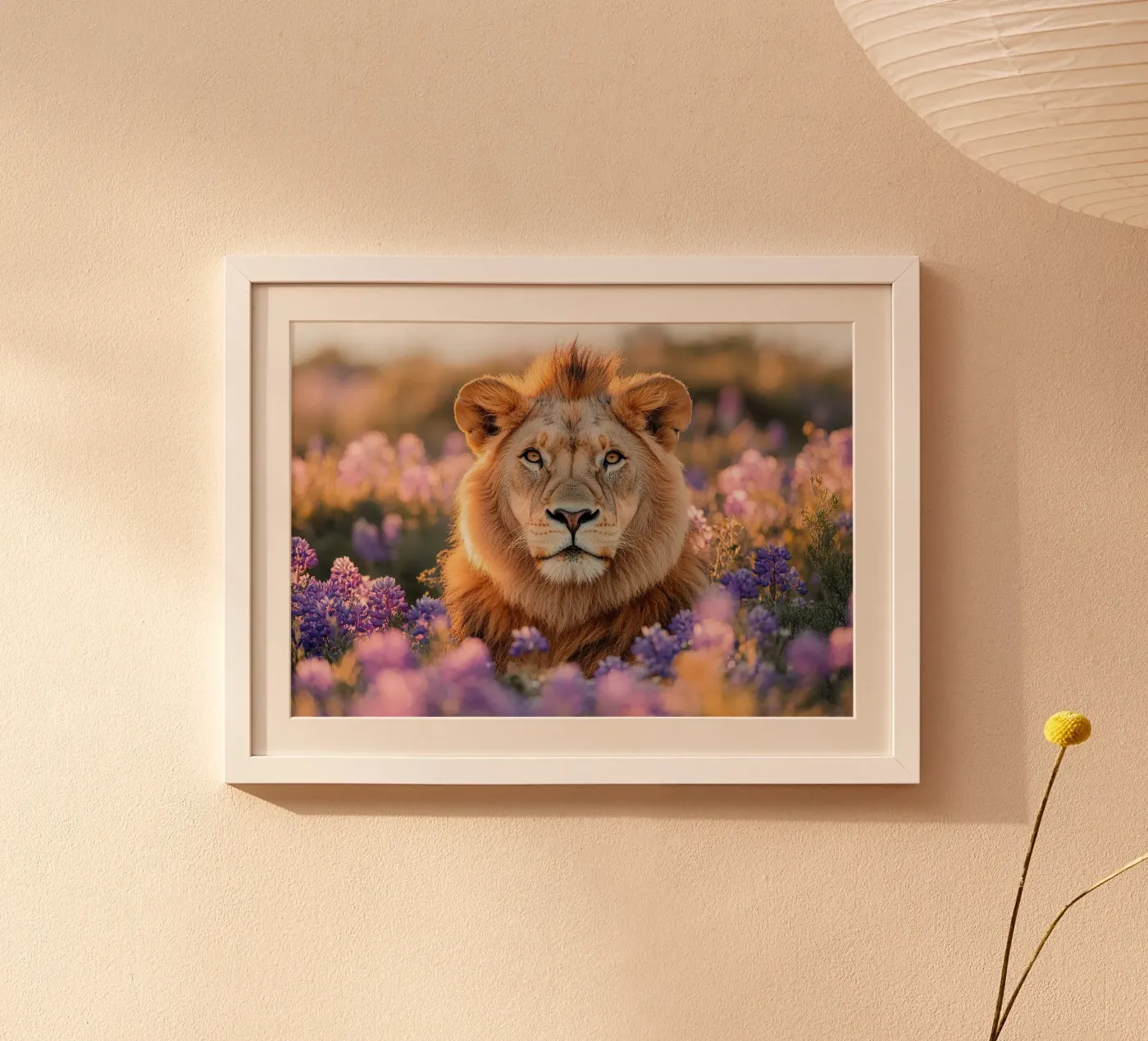 Leeuw poster van Nikis Art Studio