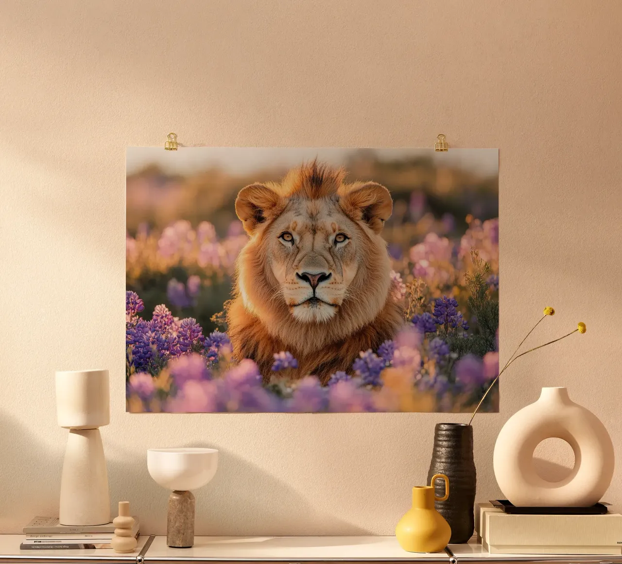 Leone poster da Nikis Art Studio