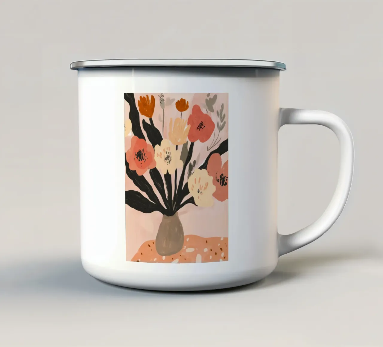 Pastel Bouquet tazza in smalto da treechild
