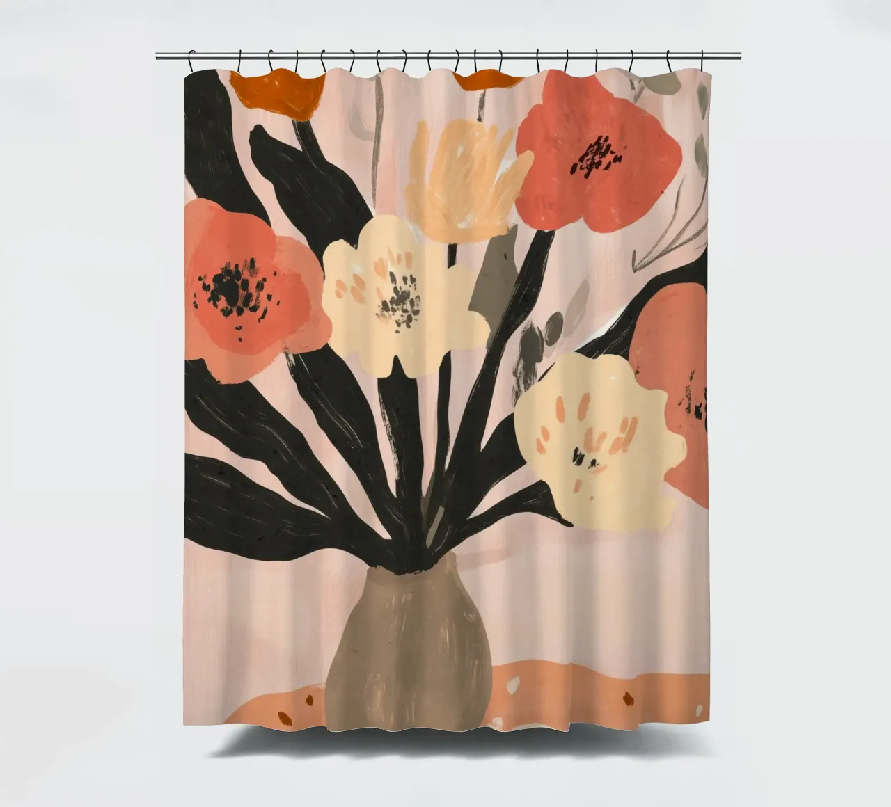 Pastel Bouquet shower curtain by treechild