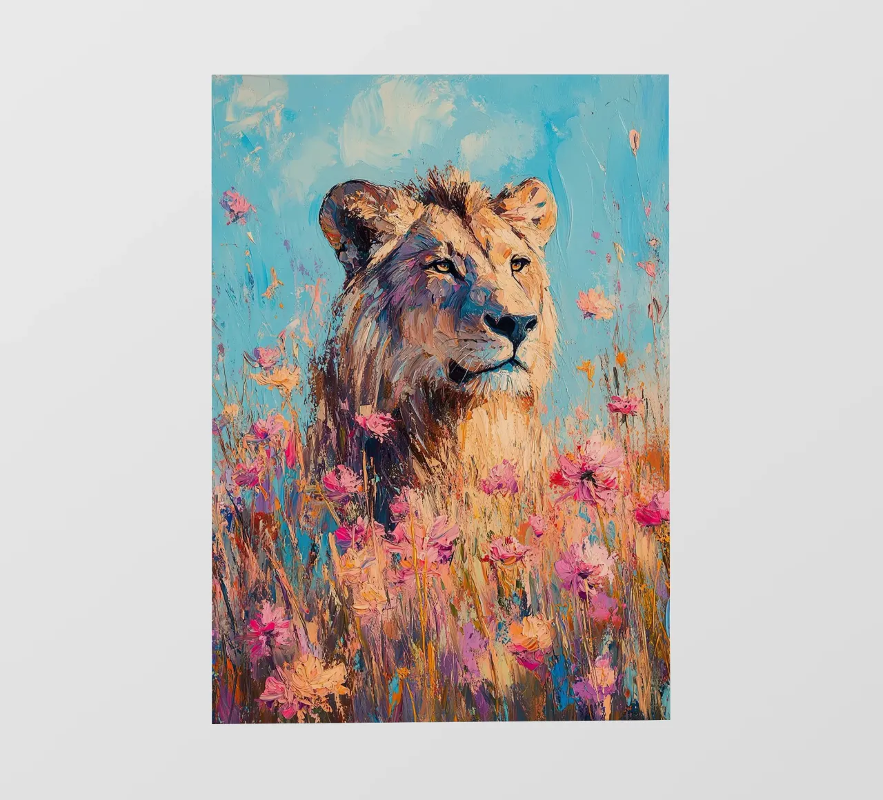 Mane miracle: El poder del rey lonas publicitarias de Nikis Art Studio