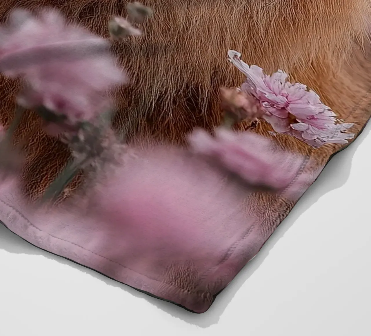 Löwe Fleecedecke von Nikis Art Studio