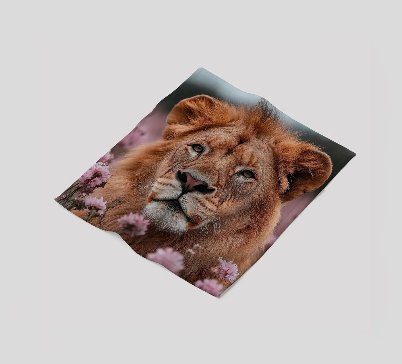 Löwe Fleecedecke von Nikis Art Studio