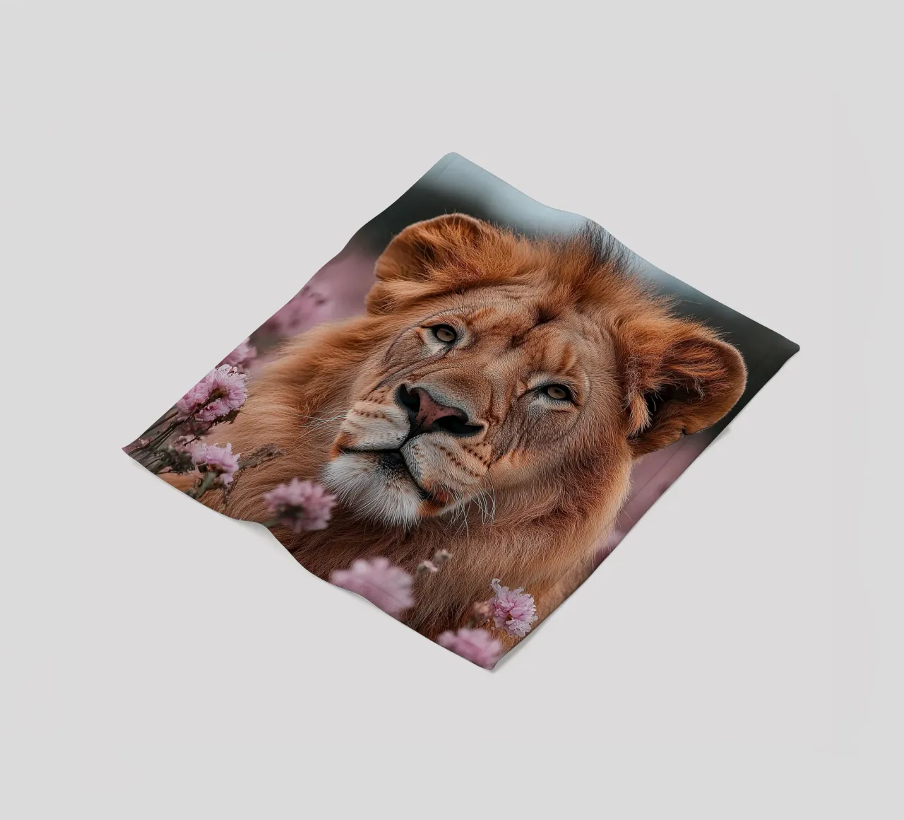 Löwe Fleecedecke von Nikis Art Studio