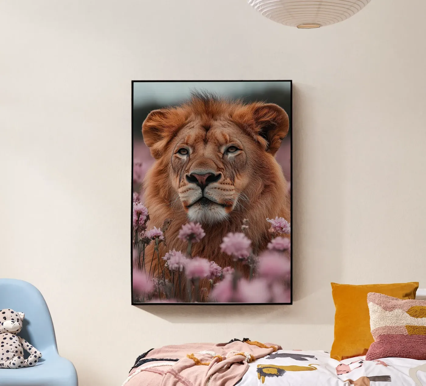 Lion acryl van Nikis Art Studio