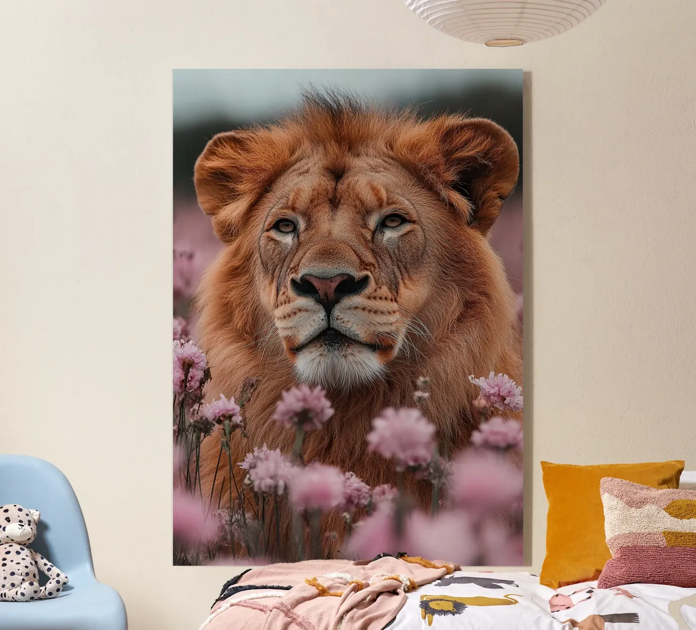 Lion acryl van Nikis Art Studio