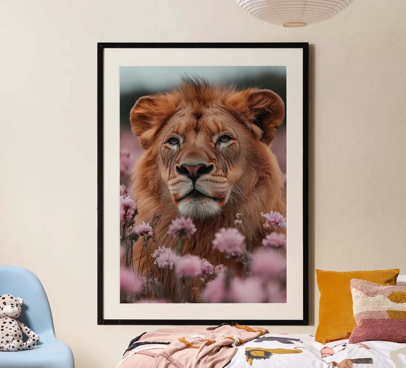 Lion poster by Nikis Art Studio