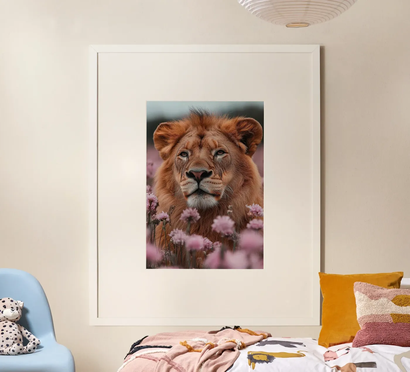 Lion poster by Nikis Art Studio