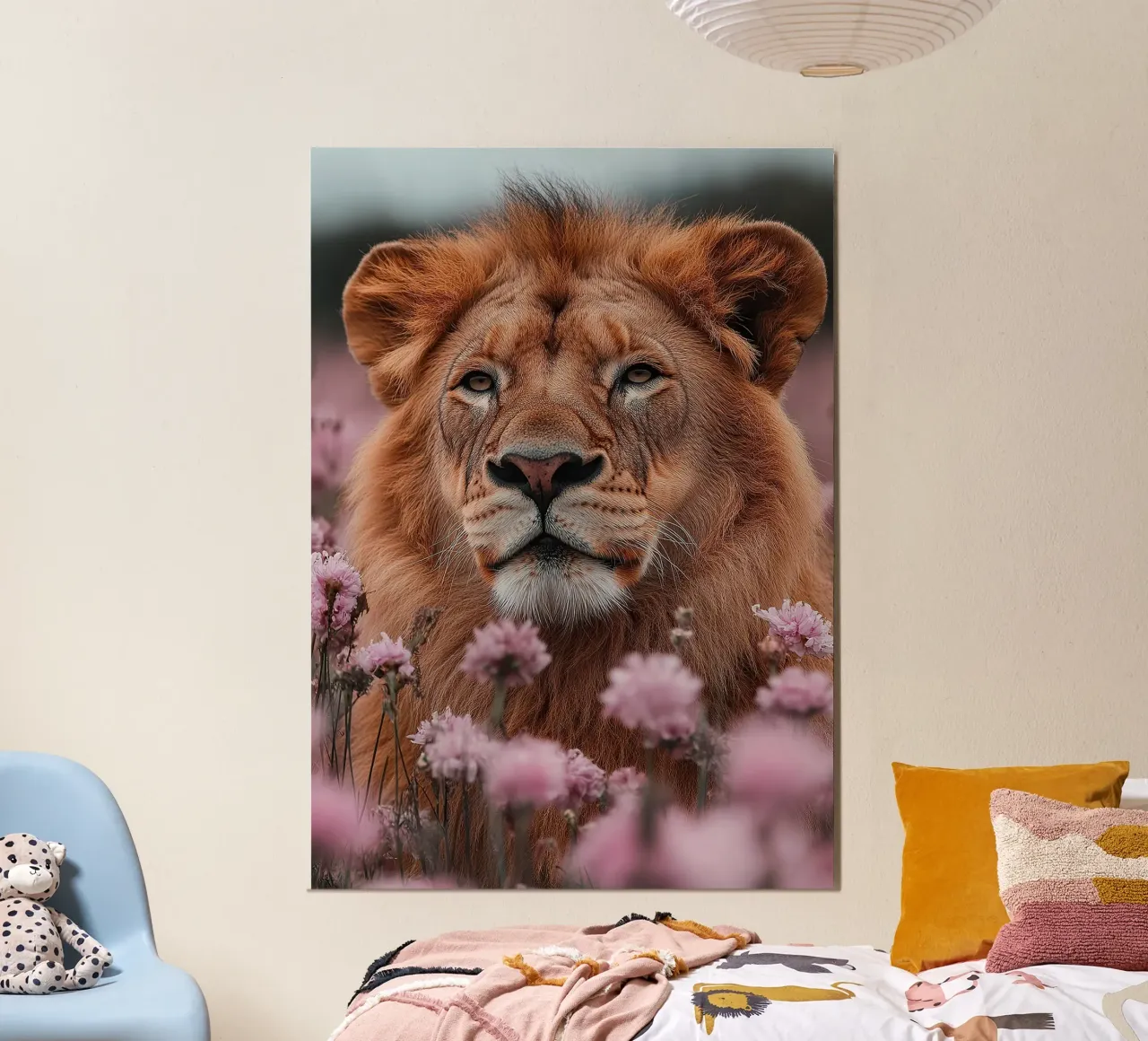 Lion poster by Nikis Art Studio