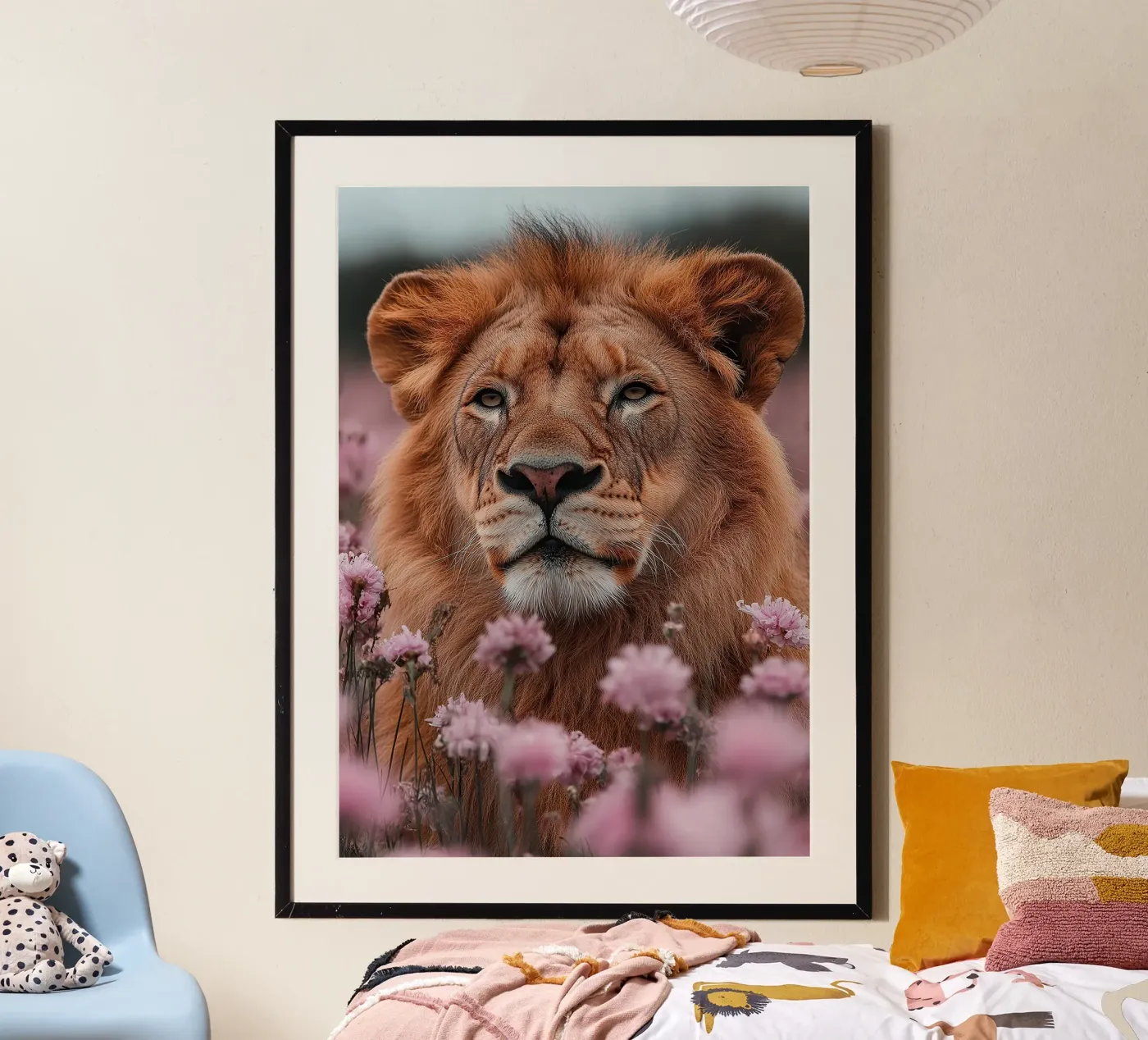 Leeuw poster van Nikis Art Studio