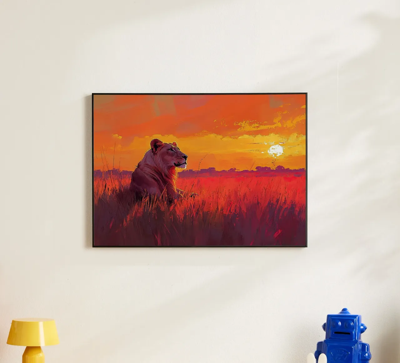 L'occhio del leone: lo sguardo della saggezza alluminio dibond da Nikis Art Studio
