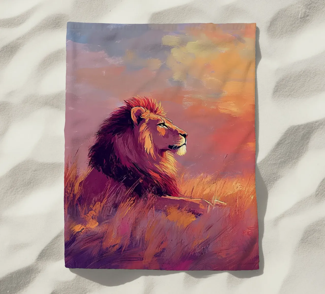 Leone telo mare da Nikis Art Studio